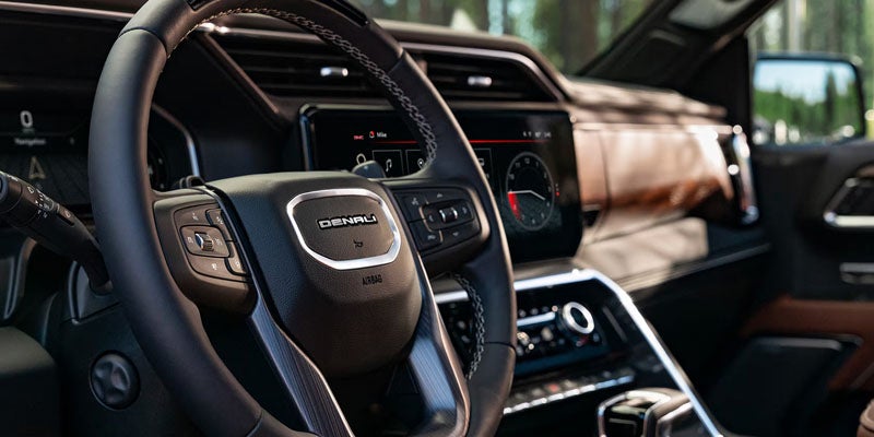 Interior Dashboard of GMC Sierra 1500